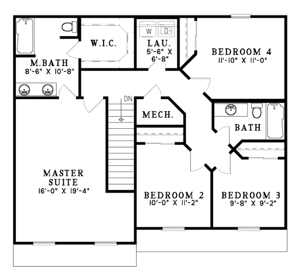 upper floor house blueprint