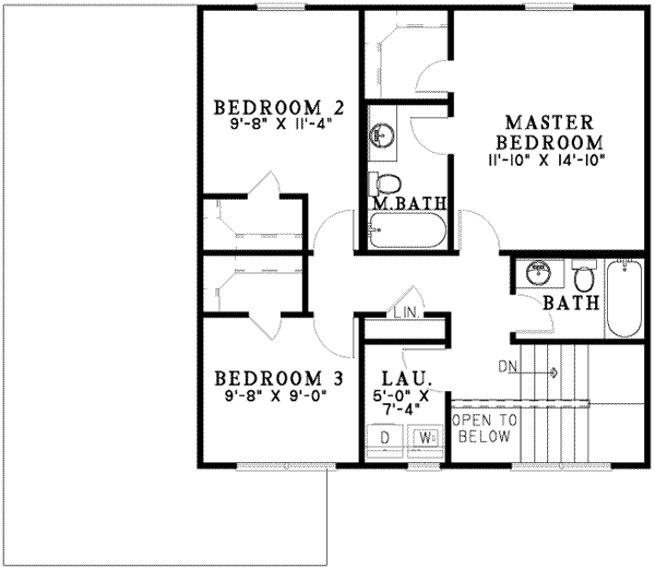 upper floor house blueprint