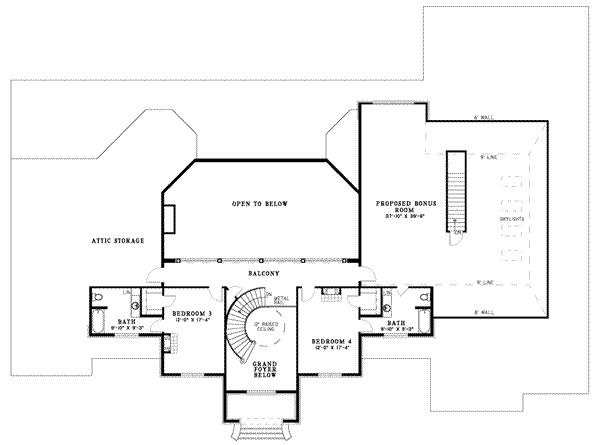 upper floor house blueprint