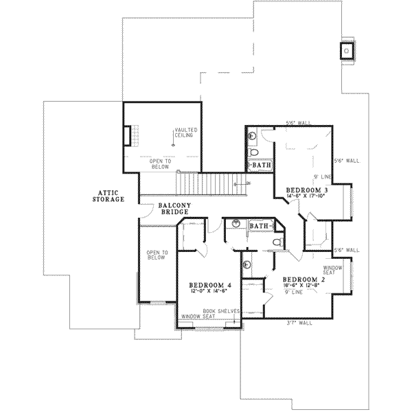 upper floor house blueprint