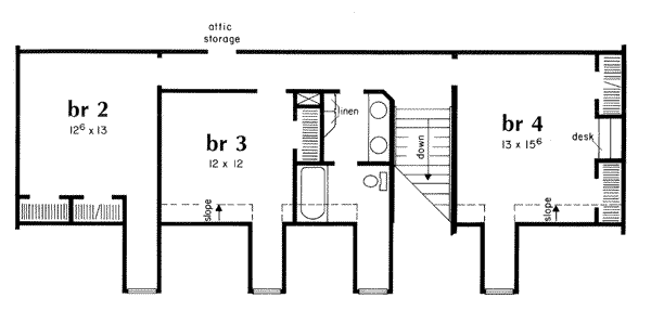 upper floor house blueprint