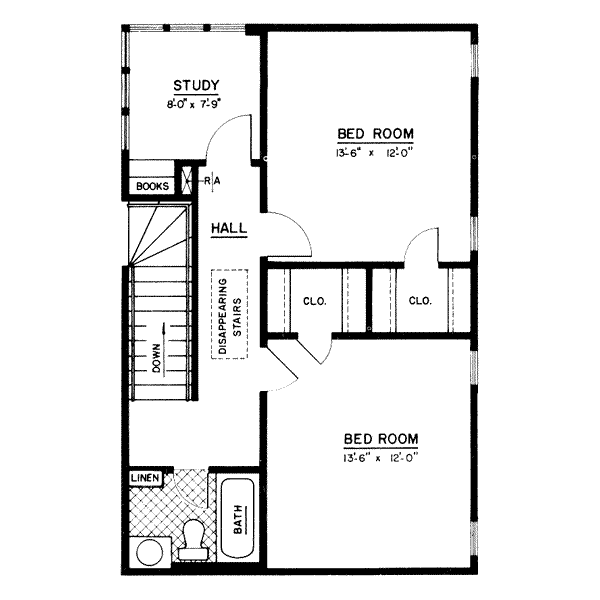 upper floor house blueprint