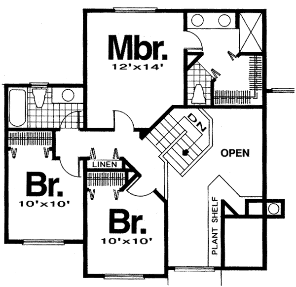 upper floor house blueprint