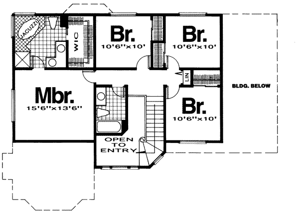 upper floor house blueprint
