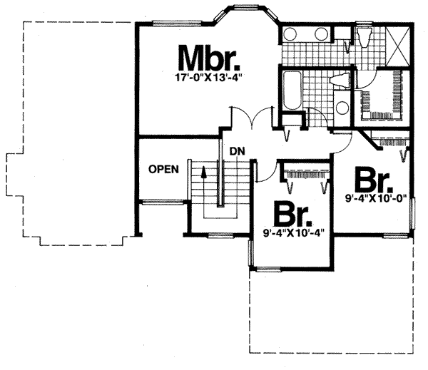 upper floor house blueprint