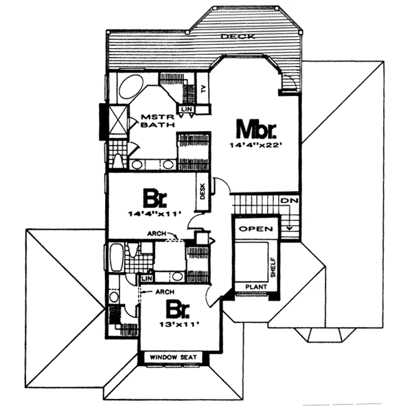 upper floor house blueprint