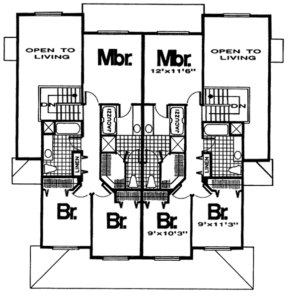 upper floor house blueprint