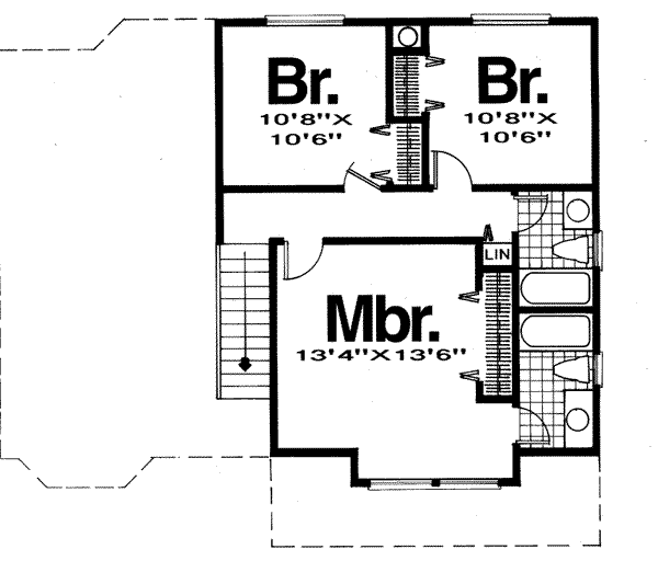 upper floor house blueprint
