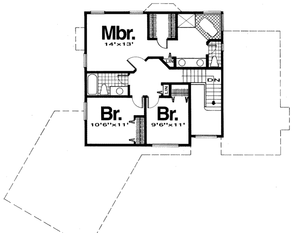 upper floor house blueprint