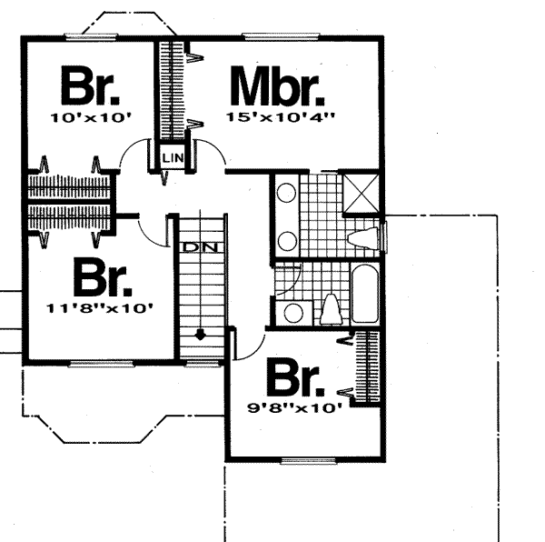 upper floor house blueprint