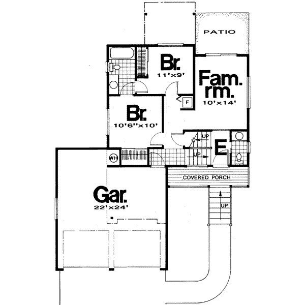 upper floor house blueprint