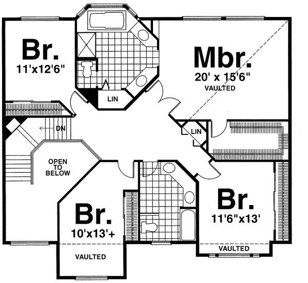 upper floor house blueprint