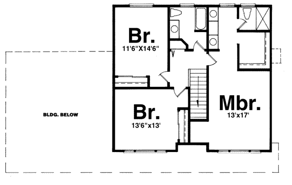 upper floor house blueprint