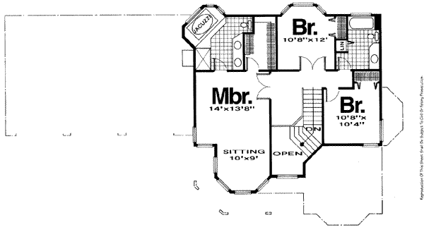 upper floor house blueprint