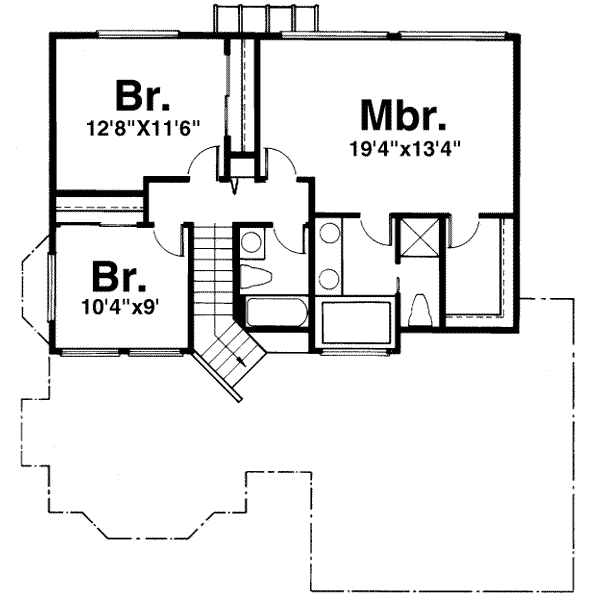 upper floor house blueprint
