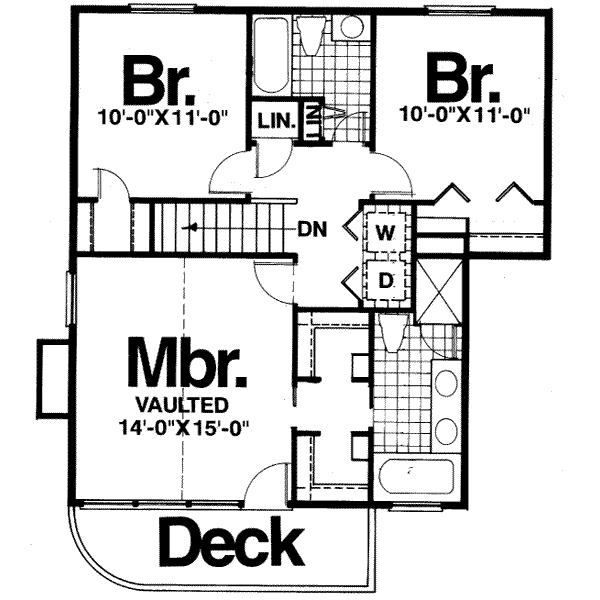 upper floor house blueprint