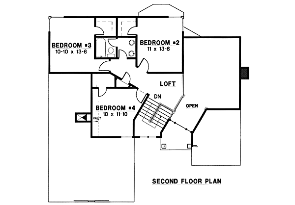 upper floor house blueprint