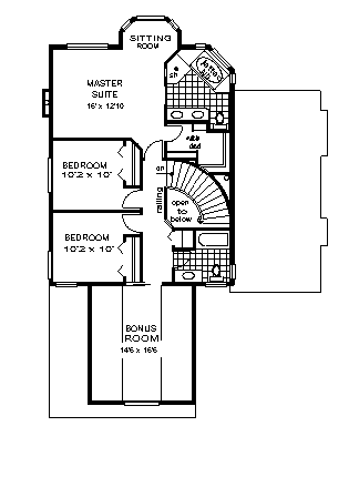upper floor house blueprint