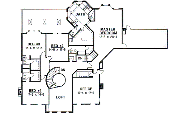 upper floor house blueprint