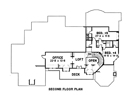 upper floor house blueprint