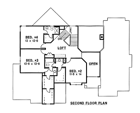 upper floor house blueprint