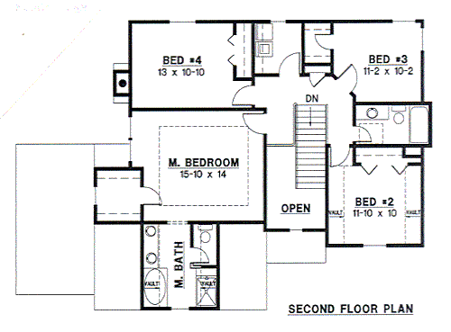 upper floor house blueprint