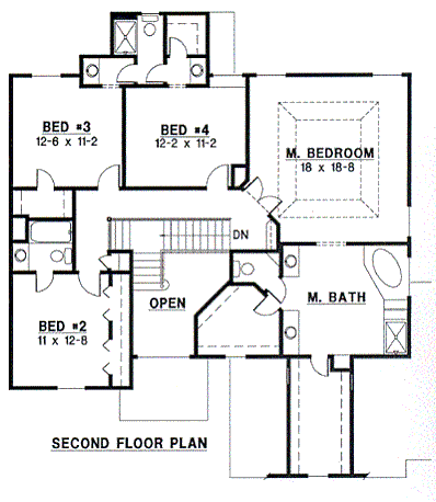upper floor house blueprint