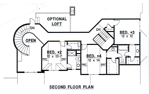 upper floor house blueprint
