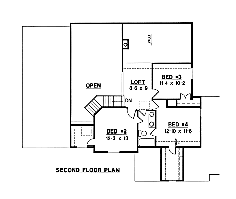 upper floor house blueprint