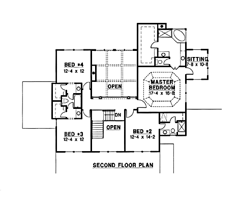 upper floor house blueprint