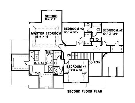 upper floor house blueprint