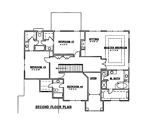 upper floor house blueprint