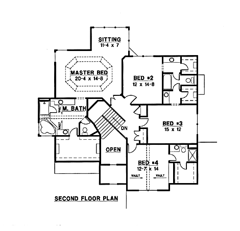 upper floor house blueprint
