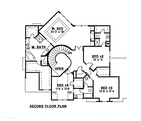 upper floor house blueprint