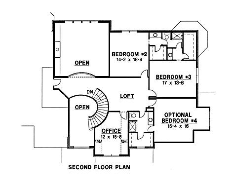 upper floor house blueprint