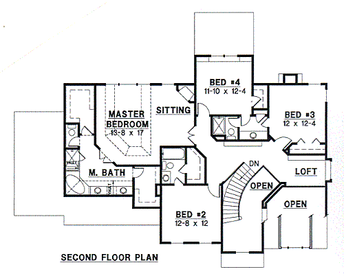 upper floor house blueprint