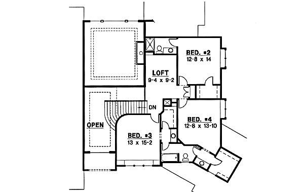 upper floor house blueprint