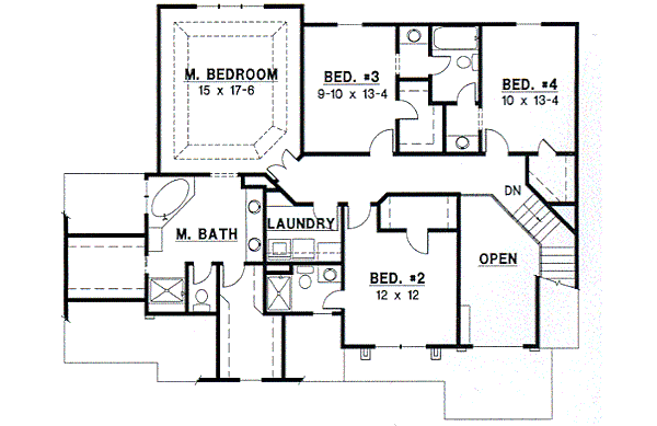 upper floor house blueprint
