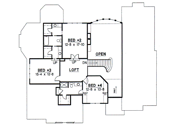 upper floor house blueprint