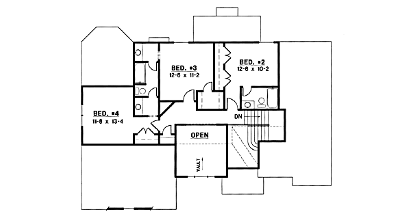 upper floor house blueprint
