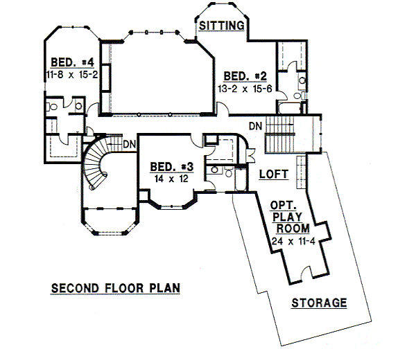 upper floor house blueprint