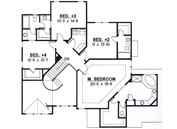 upper floor house blueprint