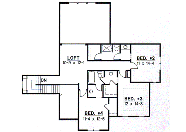 upper floor house blueprint