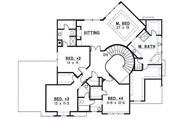 upper floor house blueprint
