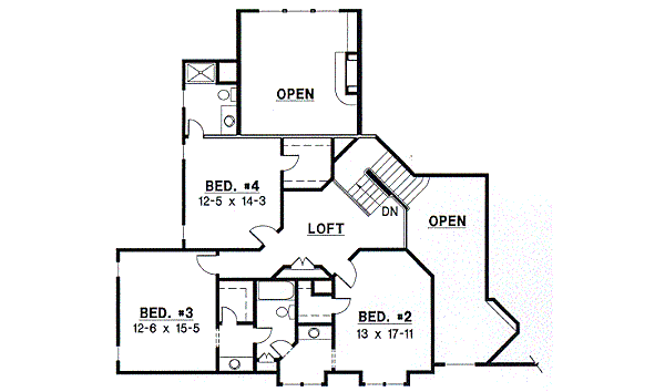 upper floor house blueprint