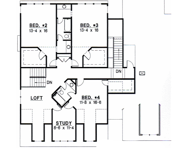 upper floor house blueprint