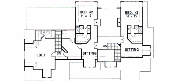 upper floor house blueprint