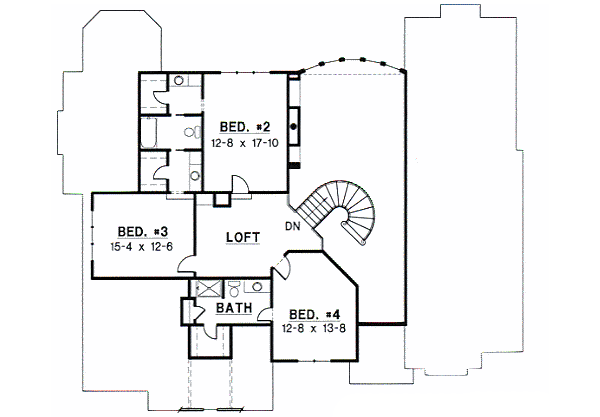 upper floor house blueprint