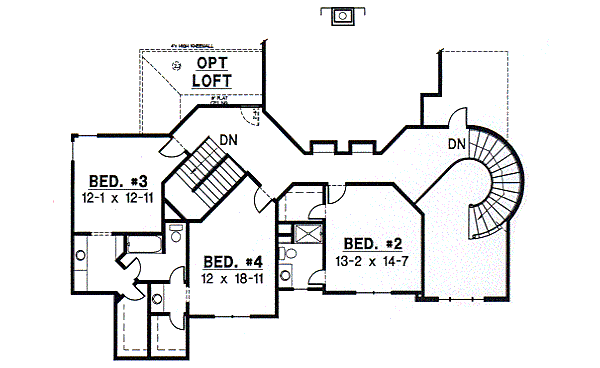 upper floor house blueprint