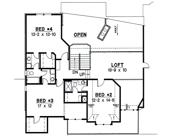 upper floor house blueprint